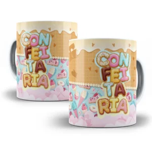 Estampa Caneca Doceria Com Ilustrações Deliciosas
