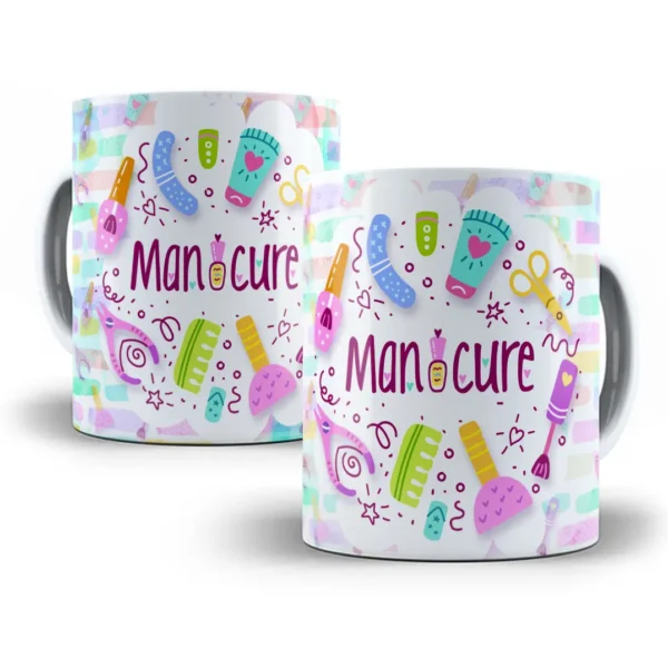 Estampa Caneca Estética para Manicures Nail Design