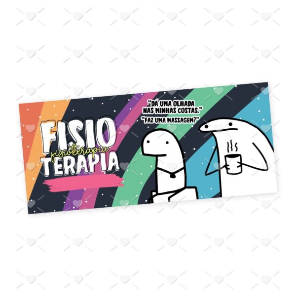 Estampa Caneca Fisioterapia Flork Frase Profissão em Jpg