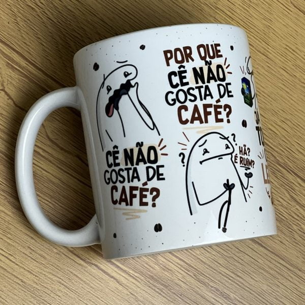 Estampa Caneca Flork Cê Não Gosta De Café Arquivo Png