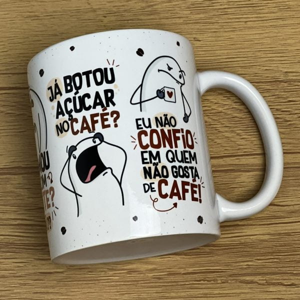 Estampa Caneca Flork Cê Não Gosta De Café Arquivo Png