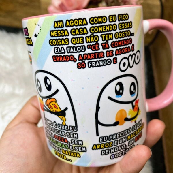 Estampa Caneca Flork Nutricionista Dieta É coisa de Louco