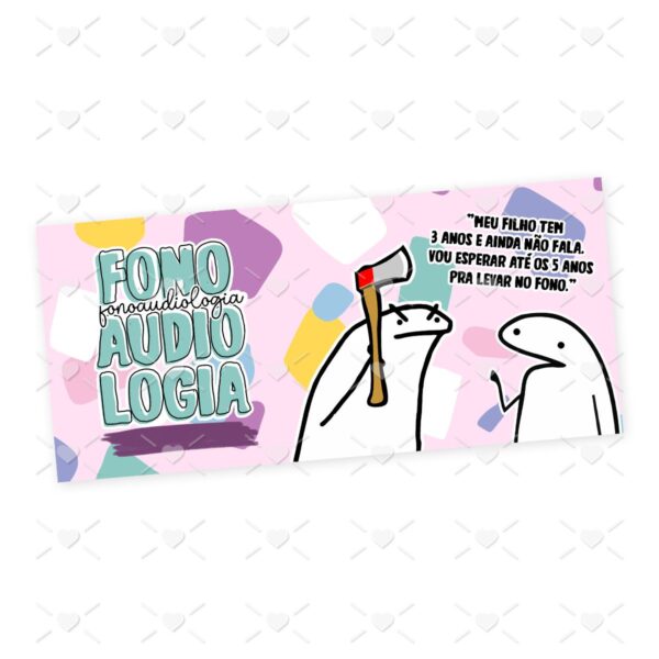 Estampa Caneca Fonoaudiologia Flork Frase Profissão em Jpg