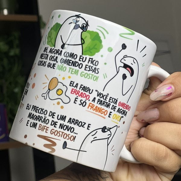Estampa Caneca Fui na Nutricionista Agora Pouco Flork Png