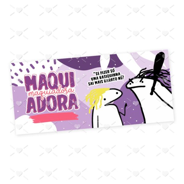Estampa Caneca Maquiadora Flork Frase Profissão em Jpg