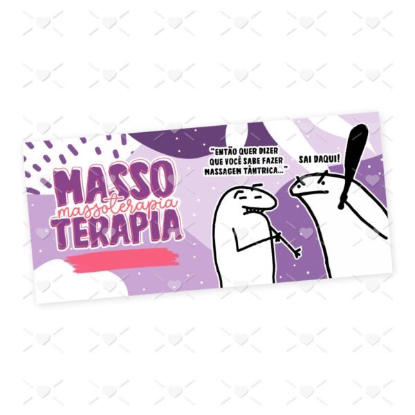 Estampa Caneca Massoterapia Flork Frase Profissão em Jpg