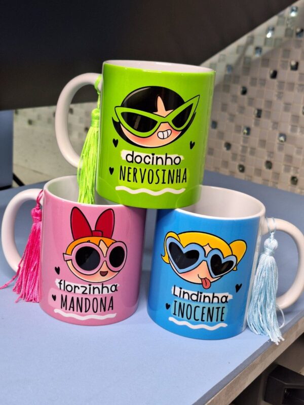 Estampa Caneca Meninas Super Poderosas Sublimacao