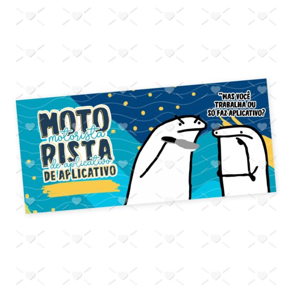 Estampa Caneca Motorista de Aplicativo Flork Frase Profissão
