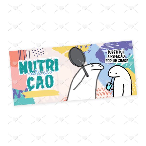Estampa Caneca Nutrição Flork Frase Profissão em Jpg