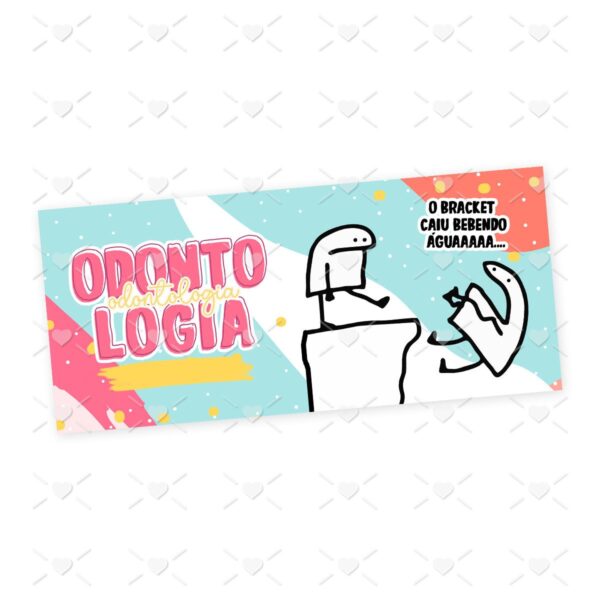 Estampa Caneca Odontologia Flork Frase Profissão em Jpg