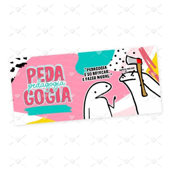 Estampa Caneca Pedagogia Flork Frase Profissão em Jpg