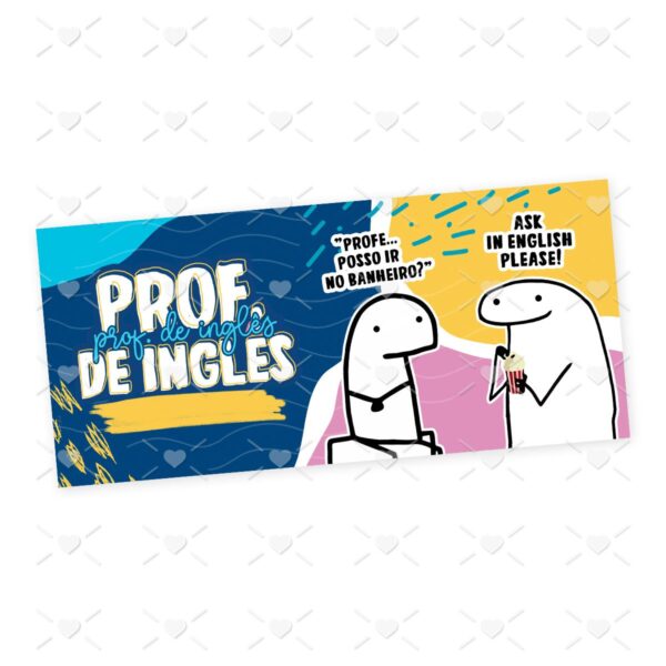 Estampa Caneca Prof. de Inglês Flork Frase Profissão em Jpg