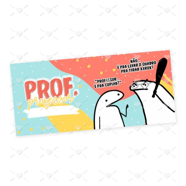 Estampa Caneca Professor(a) Flork Frase Profissão em Jpg