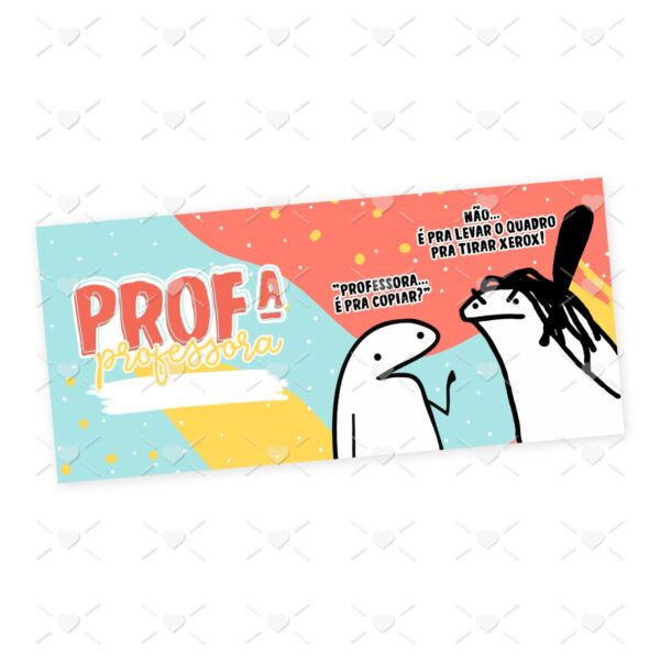 Estampa Caneca Professor(a) Flork Frase Profissão em Jpg