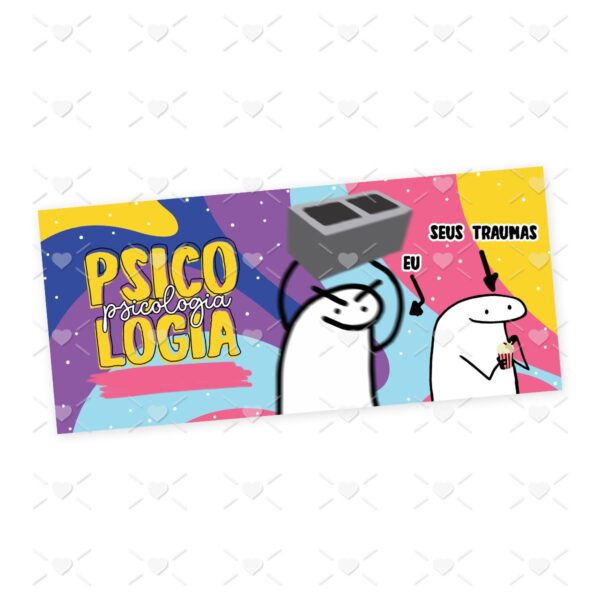 Estampa Caneca Psicologia Flork Frase Profissão em Jpg