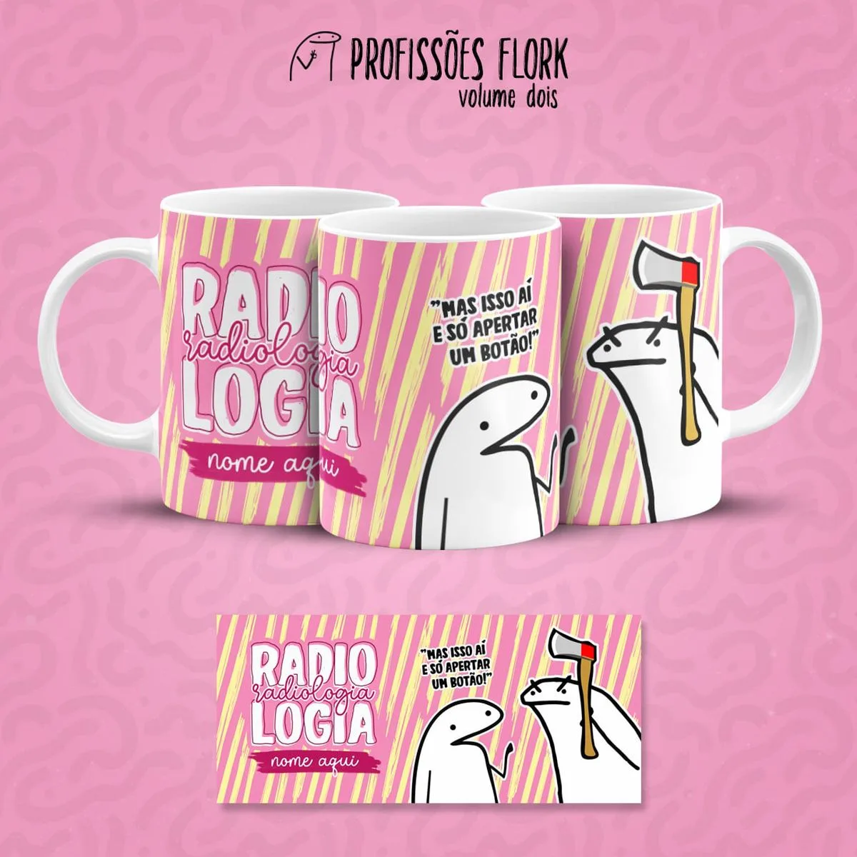 Estampa Caneca Radiologia Flork Frase Profissão em Jpg 1 Estampa Caneca Radiologia Flork Frase Profissão em Jpg