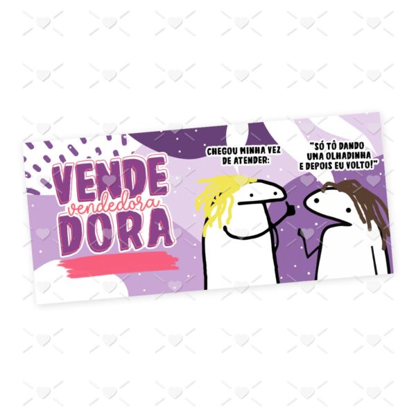 Estampa Caneca Vendedor(a) Flork Frase Profissão em Jpg