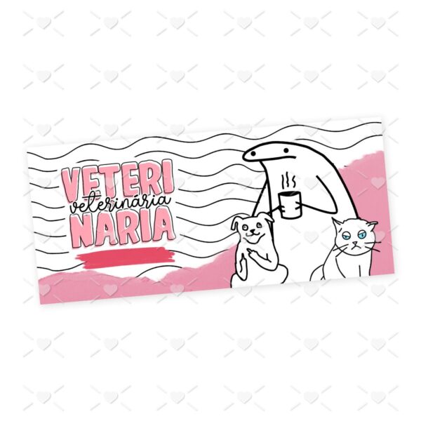 Estampa Caneca Veterinária Flork Frase Profissão em Jpg