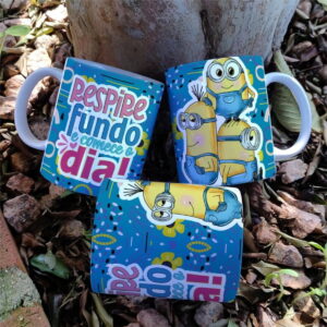 estampa digital caneca minions para sublimacao