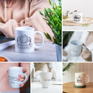 Estampas Caneca Dia das Mães 2023 Linhas Minimalistas