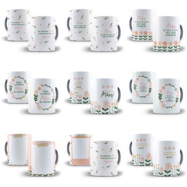 Estampas Caneca Dia das Mães 2024 Artes Para Sublimar