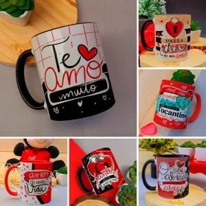 Estampas Caneca Dia Dos Namorados Frases E Ilustrações Amor