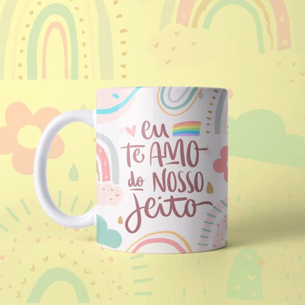 Estampas Caneca Dia Dos Namorados Lindas Frases Lettering