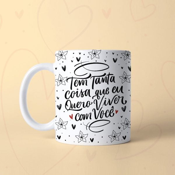 Estampas Caneca Dia Dos Namorados Lindas Frases Lettering