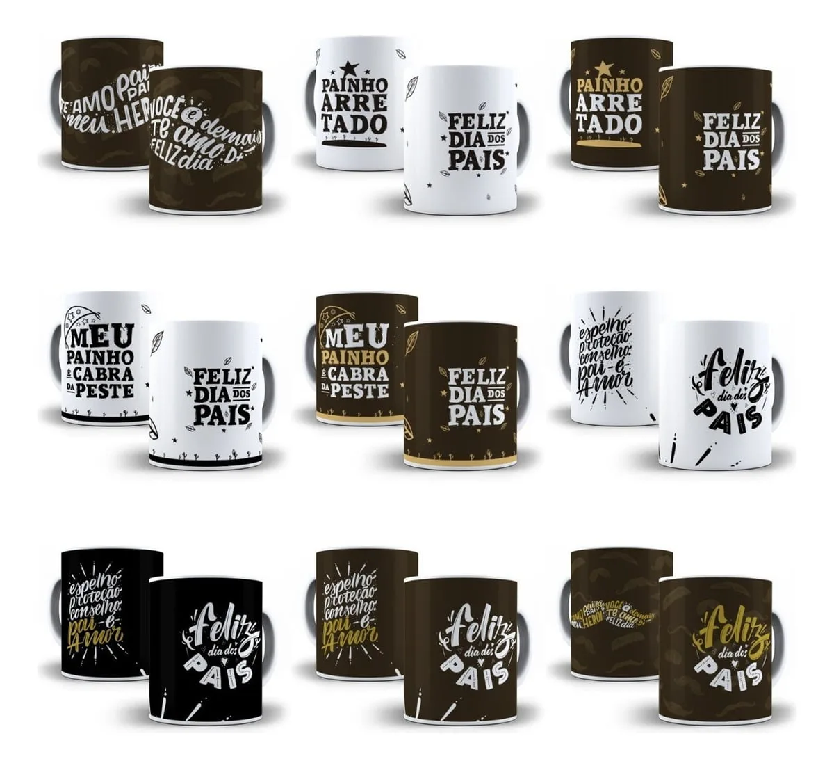 Estampas Caneca Dia Dos Pais Personalizados Sublimação