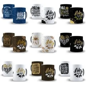 Estampas Caneca Dia Dos Pais Personalizados Sublimação