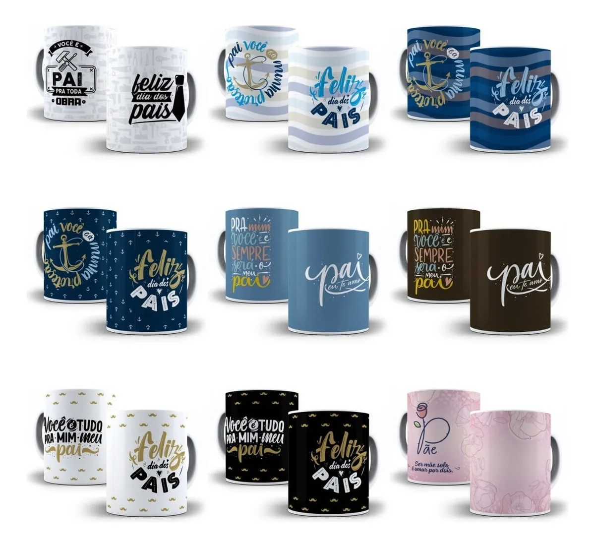 Estampas Caneca Dia Dos Pais Personalizados Sublimação