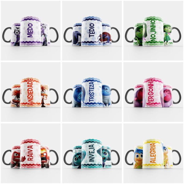 Estampas Caneca Divertidamente 2 Sublimação Personalizados