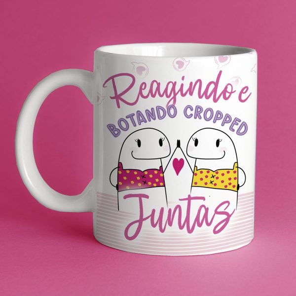 Estampas Caneca Flork Amigas Dia do Amigo Amizade Engraçadas