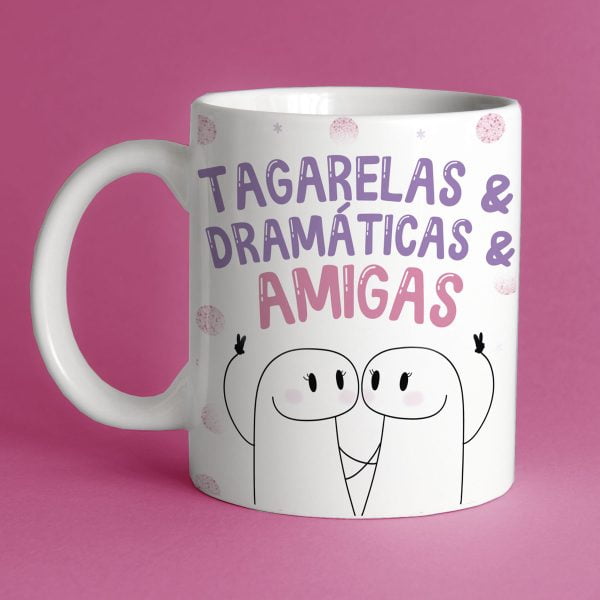 Estampas Caneca Flork Amigas Dia do Amigo Amizade Engraçadas