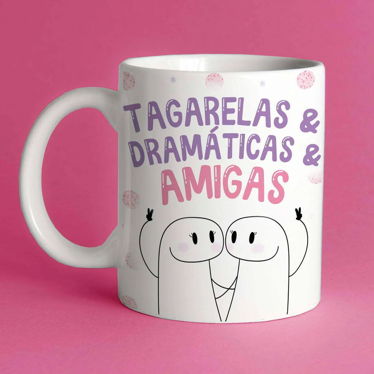 Estampas Caneca Flork Amigas Dia do Amigo Amizade Engraçadas