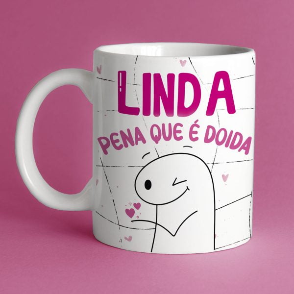 Estampas Caneca Flork Amigas Dia do Amigo Amizade Engraçadas