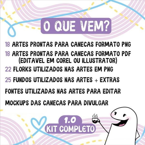 Estampas Caneca Flork Amigas Dia do Amigo Amizade Engraçadas