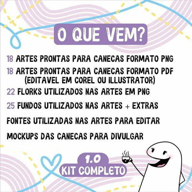 Estampas Caneca Flork Amigas Dia do Amigo Amizade Engraçadas
