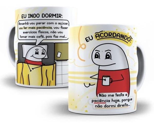 Estampas Caneca Flork Frases Humor Sublimação Personalizados