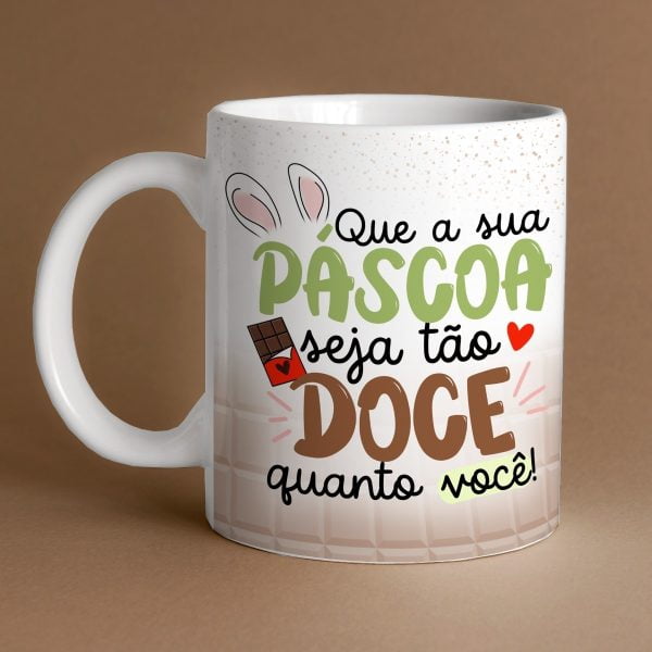 Estampas Caneca Flork Páscoa Frases Bis Prestígio Chocolate