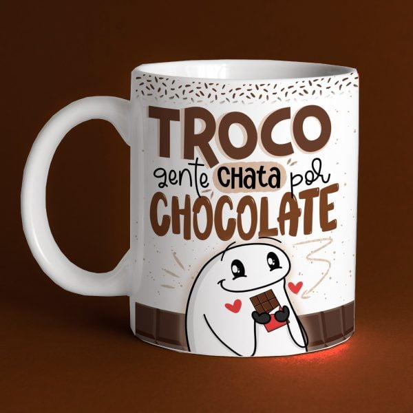 Estampas Caneca Flork Páscoa Frases Bis Prestígio Chocolate
