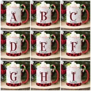 Estampas Caneca Letras Natalinas Natal Nome Em Png
