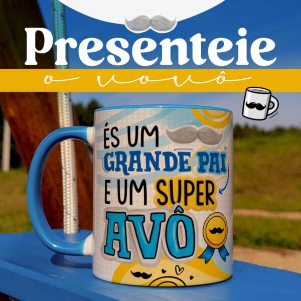 Estampas Dia dos Avós Sublimação Caneca + Ilustrações