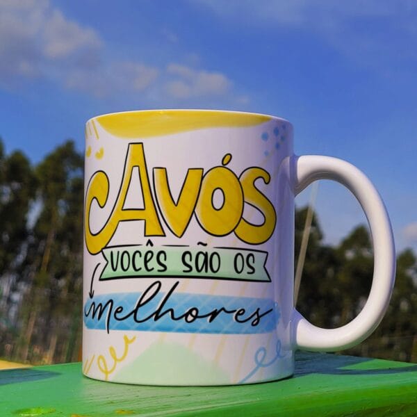 Estampas Dia dos Avós Sublimação Caneca + Ilustrações
