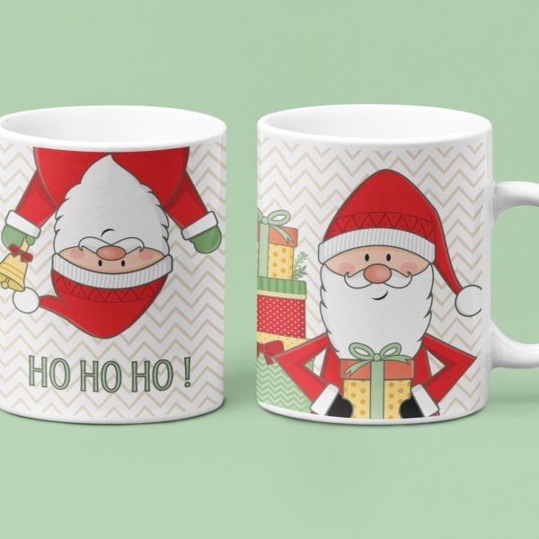 Estampas Para Sublimação Caneca Natal Feliz Ilustrações Jpg