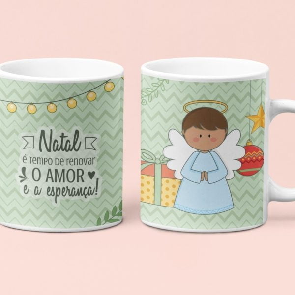 Estampas Para Sublimação Caneca Natal Feliz Ilustrações Jpg
