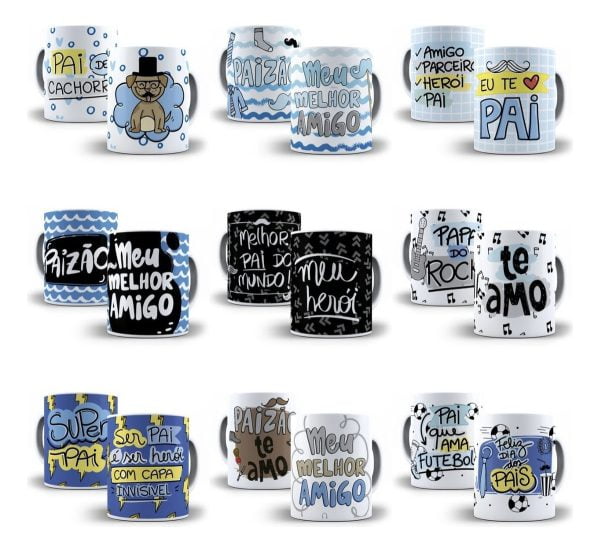 Estampas Personalizados Dia Dos Pais Em Corel Camisa Caneca