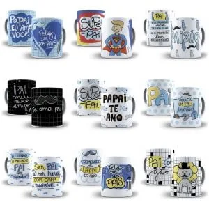Estampas Personalizados Dia Dos Pais Em Corel Camisa Caneca