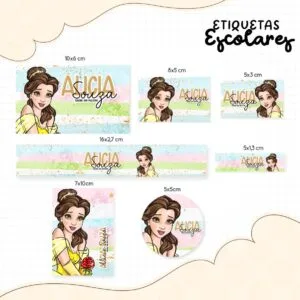 Etiqueta Escolar Bella - Arquivo Digital