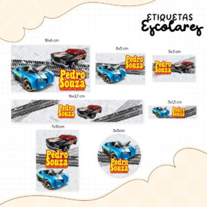 etiqueta escolar hot wheels arquivo pdf png e studio